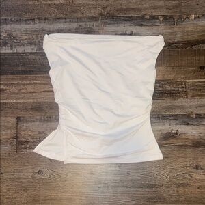 Abercrombie & Fitch Cream Strapless Off The Shoulder Top